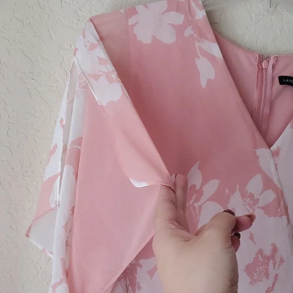 Lane Bryant Pink Asymmetrical Dress - Picture 7 of 11